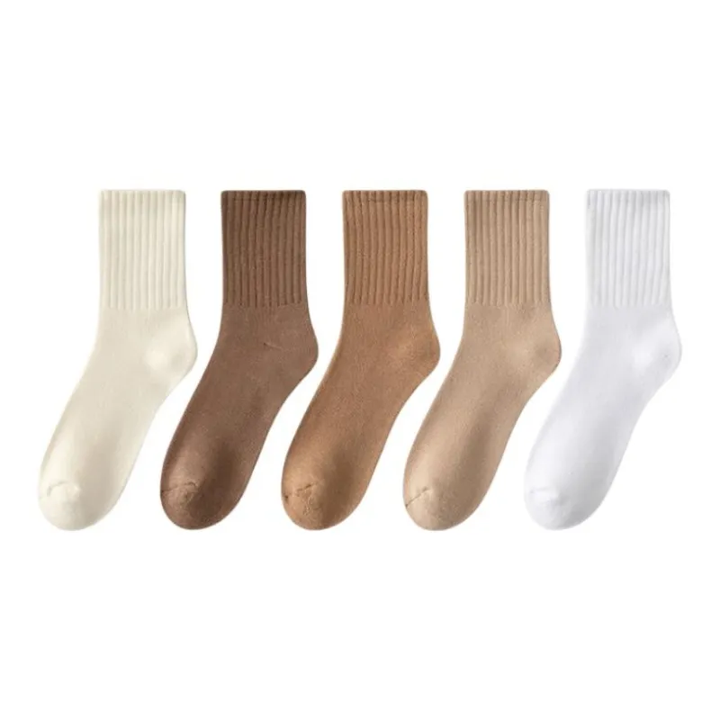 MIIOW Mid Calf Socks Men's 5 Pack-5