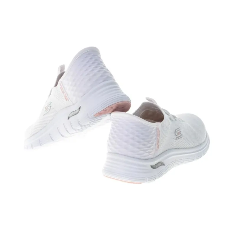 Skechers ARCH FIT VISTA Cushioning Wear-Resistant Low-Top Casual Shoes Women's White-4