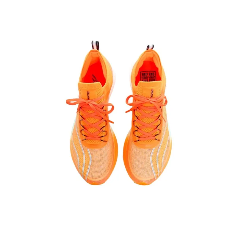 LiNing Feidian Challenger Cushioned Slip-Resistant Low-Top Running Shoes Men's Orange-3