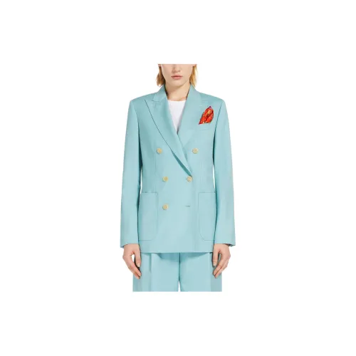 MaxMara Business Suits Women's Light Blue Green