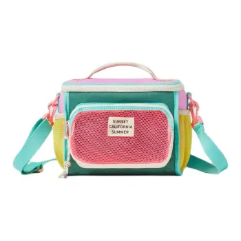 ZARA Cotton With Nylon Camping Bag One Shoulder Handbag Regular Women's Pink/Green/Yellow/Purple