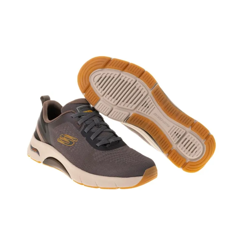 Skechers Skech-Air Arch Fit Cushioning Wear-Resistant Low-Top Casual Shoes Men's Brown-3
