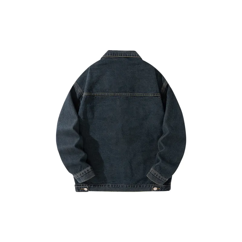 MIIRACER Denim Jackets Unisex Black-19