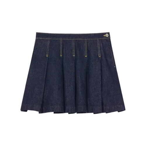 KENZO Denim Short Skirts Women's Dark Blue