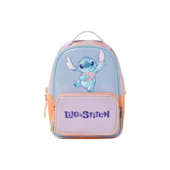 ZARA Disney/Disney Collaboration Thermoplastic Polyurethane Backpack Regular Women's Blue & Pink