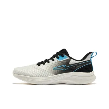 Erke Flash Cushioning And Breathable Low Top Running Shoes Men's Microcrystal White Jet Black