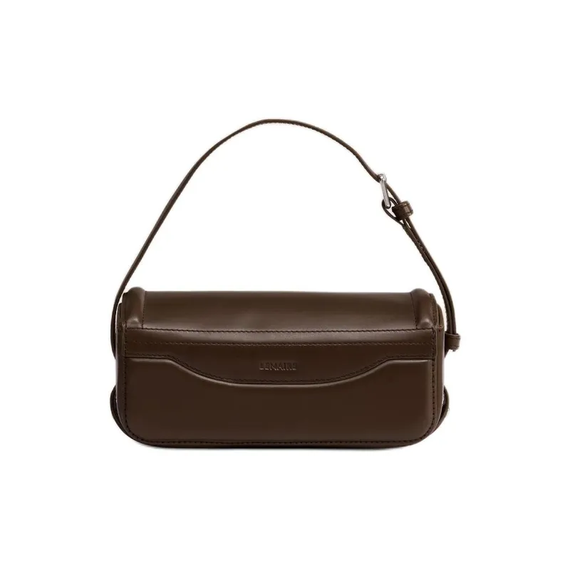 Lemaire Smooth Finish Leather One Shoulder Handbags Medium Size Women's Khaki Moss-2