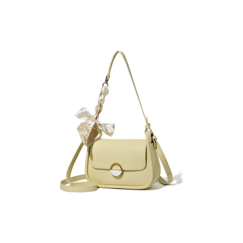 MingLu PU Shoulder Bag Crossbody Bag Unisex Black/Ecru/Light Yellow/Light Green-5