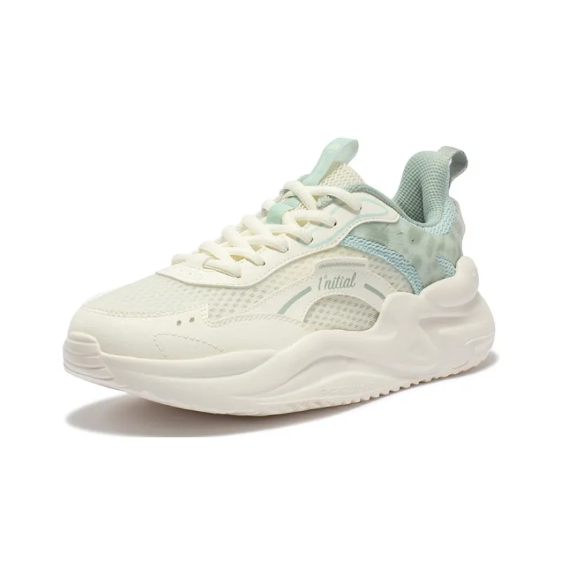 361° Cloud Comfort 3 Cushioning Wear Resistant Low Top Casual Shoes Women's White Green-1