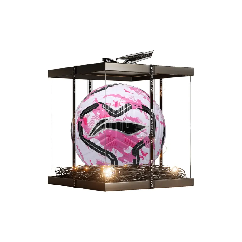 LiNing Size 5 Soccer TPU Machine Stitched Soccer Ball Unisex Rose Red-7