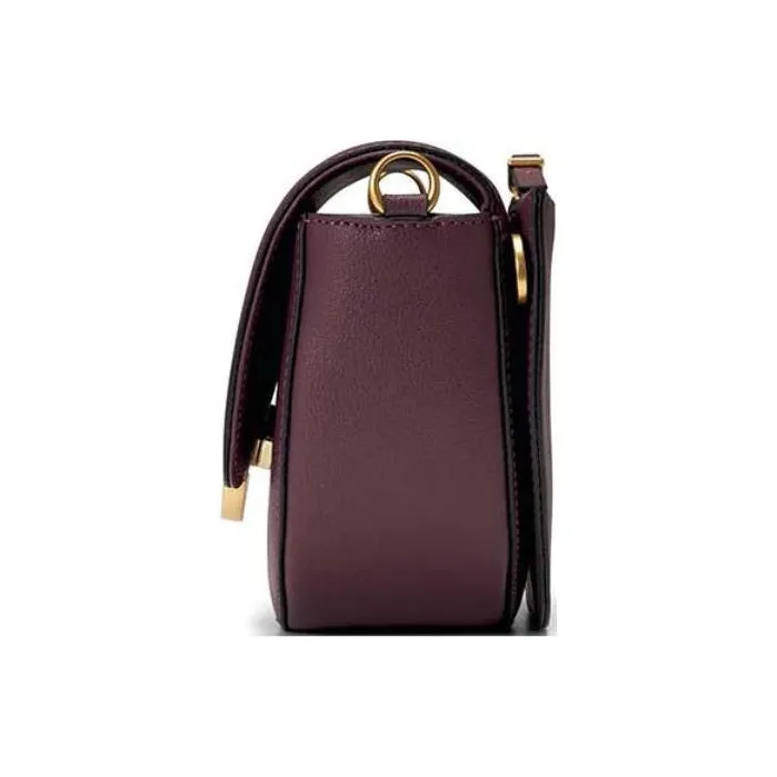 ORYANY Leather Saddle Bag Shoulder Bag Crossbody Bag Women's Eggplant Color-2