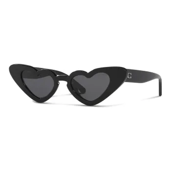 COACH Irregular Shape Sunglasses Women's Black