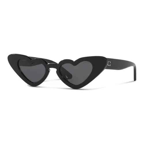 COACH Irregular Shape Sunglasses Women's Black