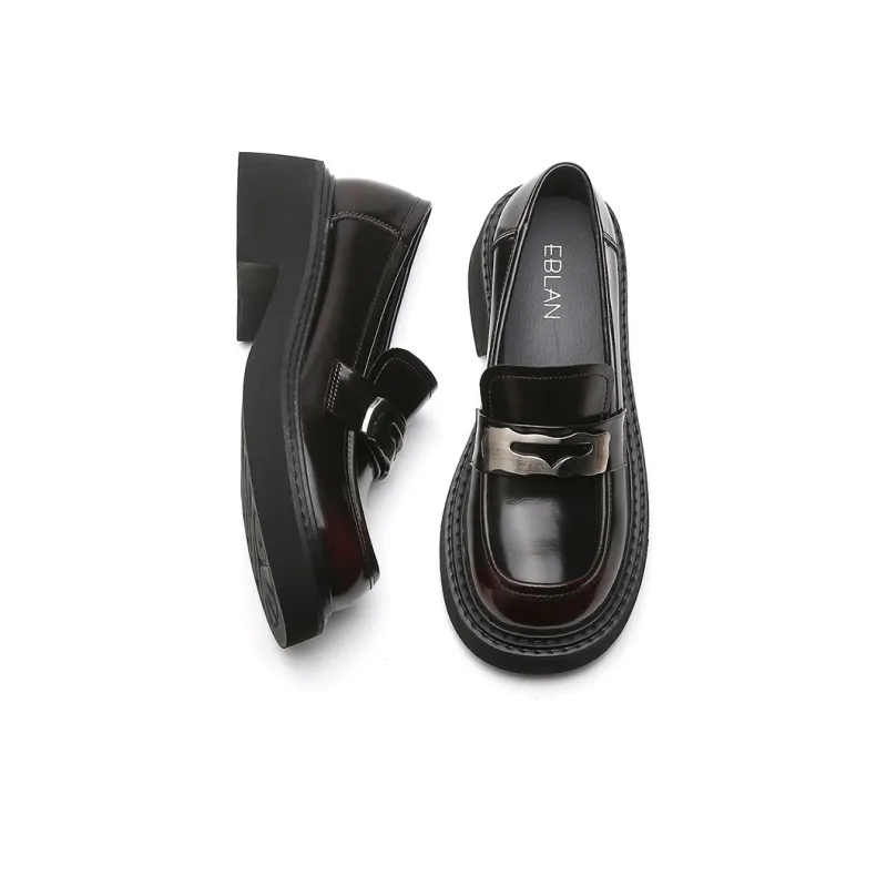 EBLAN Loafers Women's Burgundy-4