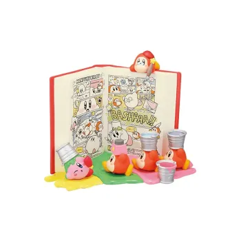 BANDAI Kirby Character Ichiban Kuji Comic Kirby And Its Friends A Prize Collaborative Drawing Theme Figure Bonus Gifts