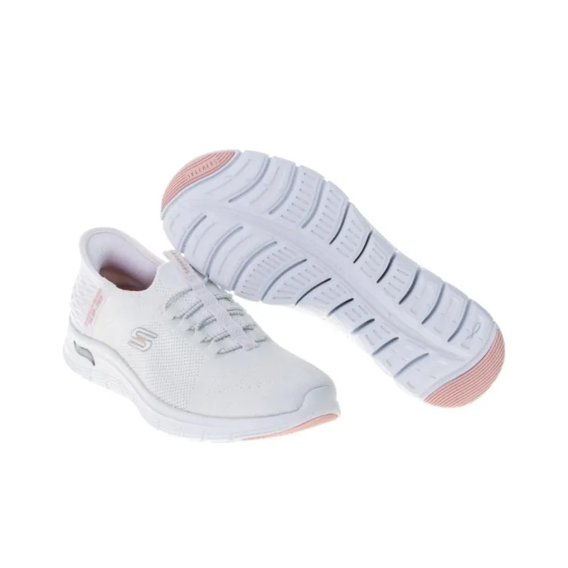 Skechers ARCH FIT VISTA Cushioning Wear-Resistant Low-Top Casual Shoes Women's White-5