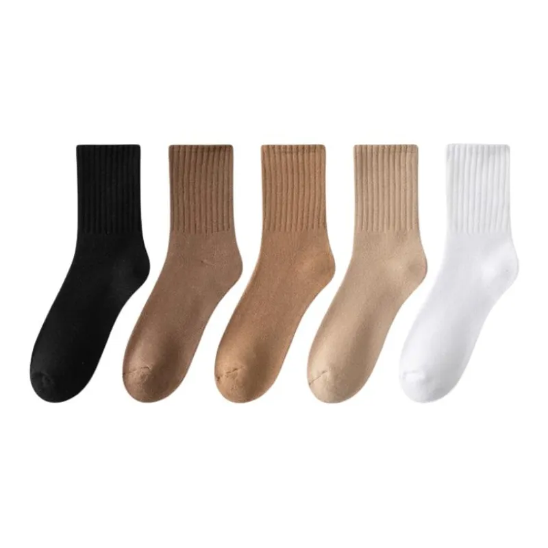 MIIOW Mid Calf Socks Men's 5 Pack-4