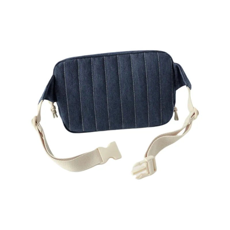 ZARA Cotton And Polyester Blend Sling Bag Regular Men's Blue Denim-2