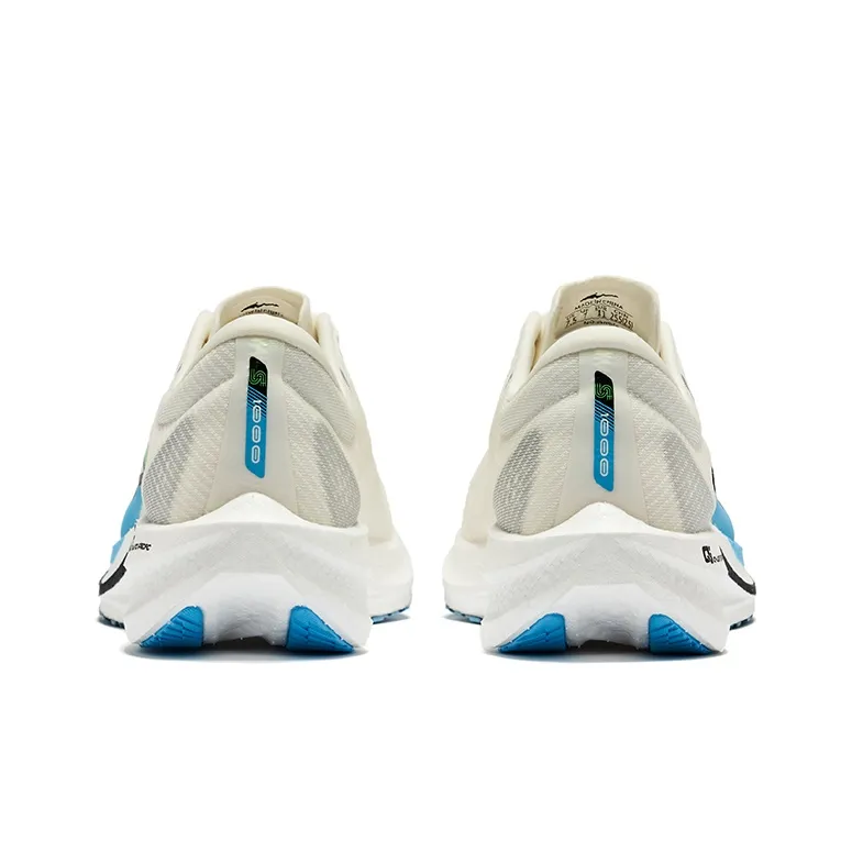 Erke Polar Wind 2.0 Cushioning Rebound Low Top Running Shoes Men's Microcrystal White Pool Blue-3