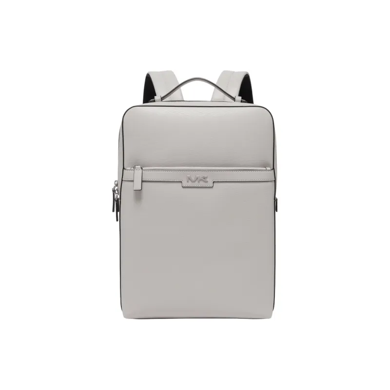 MICHAEL KORS MK Cooper Artificial Leather With Textile Backpack Medium Size Men's Pearl Gray-0