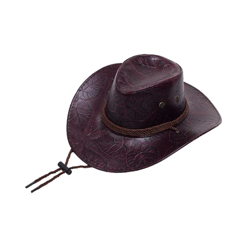 JW Artificial Leather Bucket Hats Unisex-3