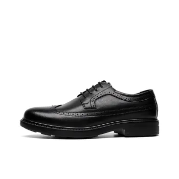 GZZ Dress Shoes Men Low Top Black