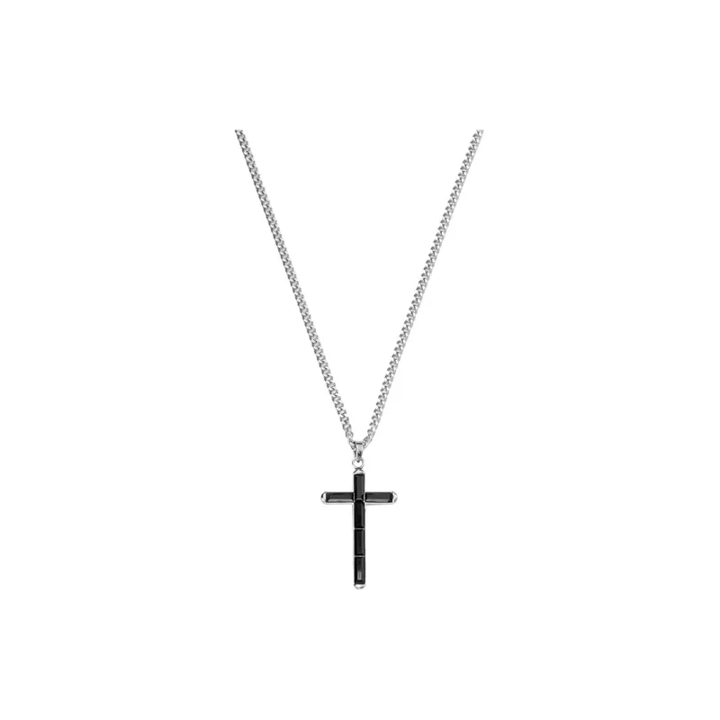 Swarovski Govern Blended Material Sweater Chain Men's Black-0