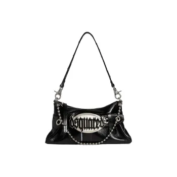 DSQUARED 2 Gothic Logo Plaque Shoulder Bag