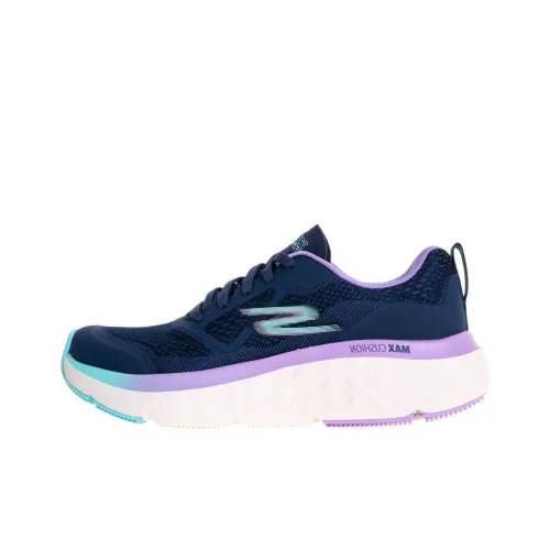 Skechers Go Run Max Cushioning Delta Cushioning Wear-Resistant Low-Top Running Shoes Women's Blue Purple