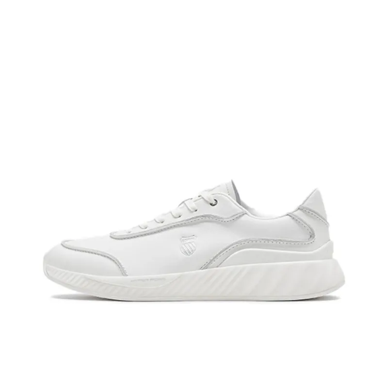 KSWISS Cushioning, Wear Resistant Low Top Casual Shoes Men's White-0