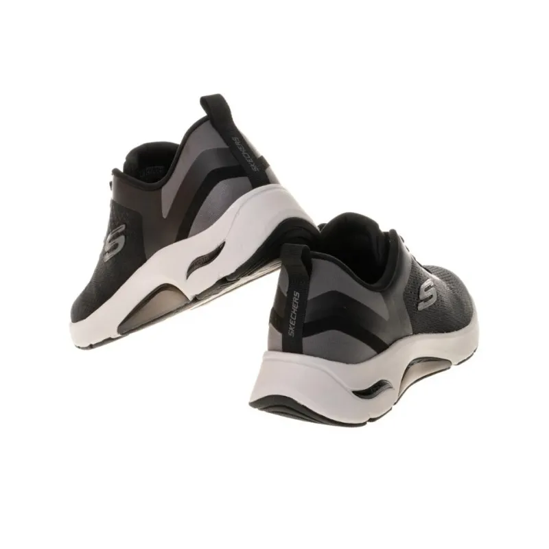 Skechers SKECH-AIR ARCH FIT Cushioning Wear-Resistant Low-Top Running Shoes Men's Black-3