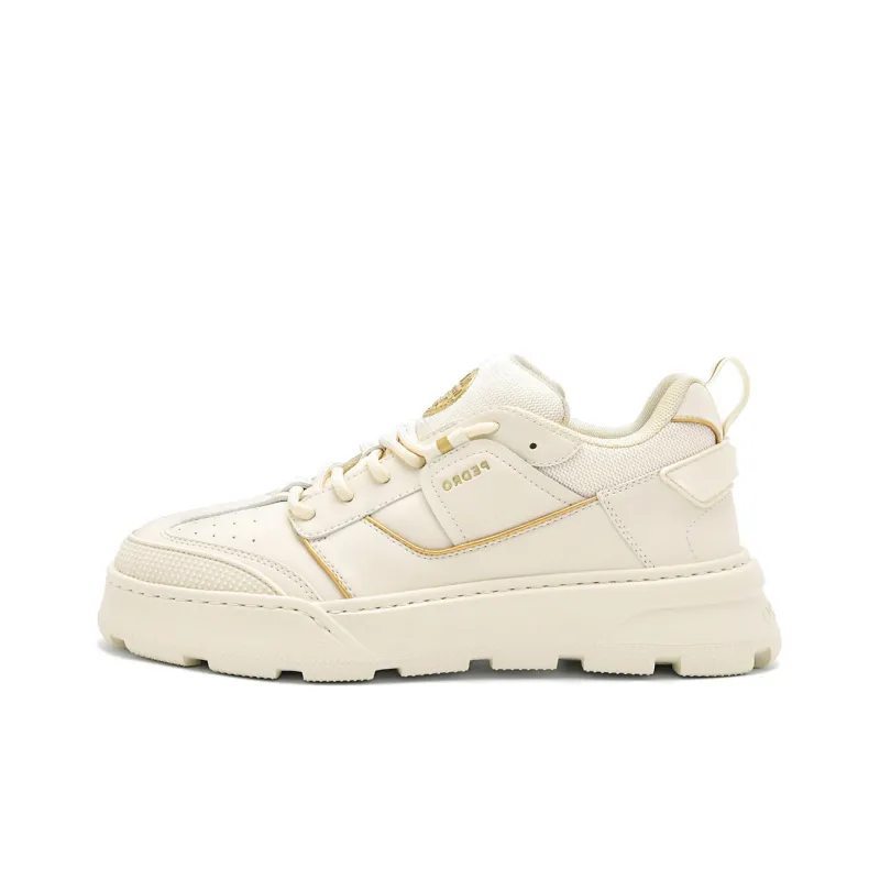 PEDRO Skateboard Shoes Women's Low Top White-0