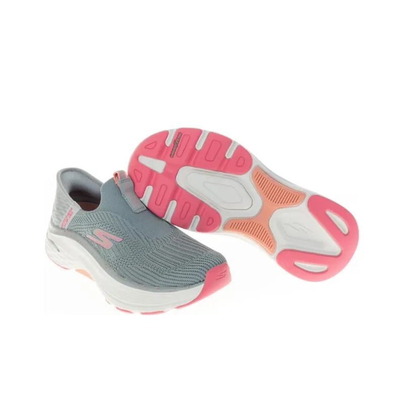 Skechers Max Cushioning Cushioning Wear-Resistant Low-Top Running Shoes Women's Gray-3