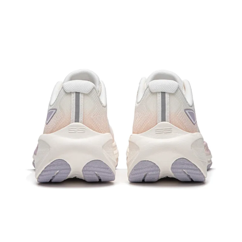 LiNing Shock Absorbers Slip Resistant, Abrasion Resistant, Breathable Low Top Training Running Shoes Women's White-5
