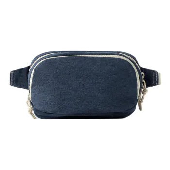 ZARA Cotton And Polyester Blend Sling Bag Regular Men's Blue Denim