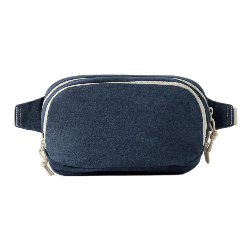 ZARA Cotton And Polyester Blend Sling Bag Regular Men's Blue Denim-0