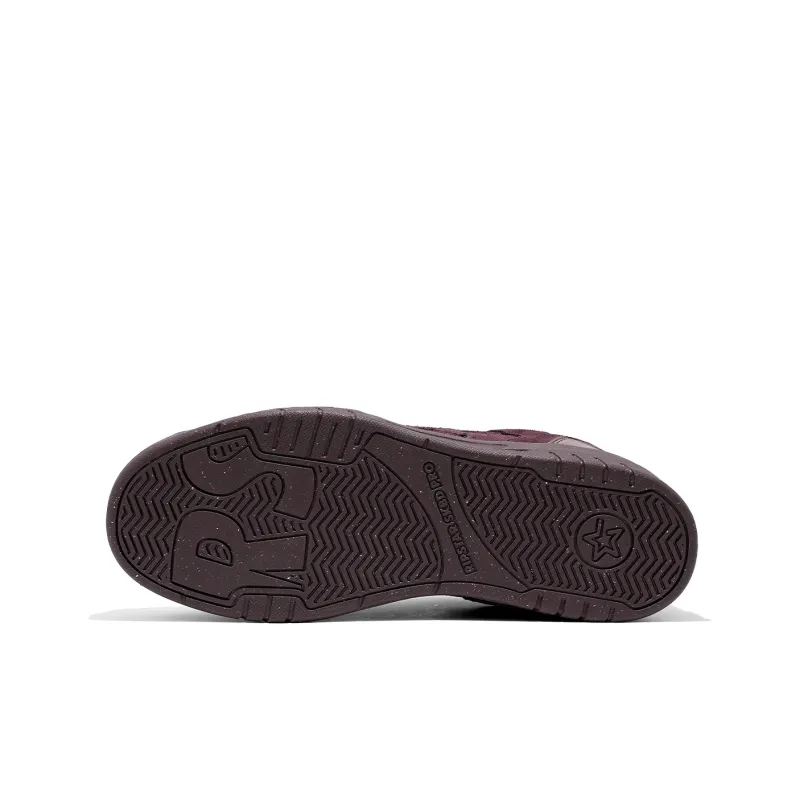 RIPSTAR SKBD Chic Mulled Wine Abrasion Resistant Low Top Skateboard Shoes Unisex Hot Red Wine-5