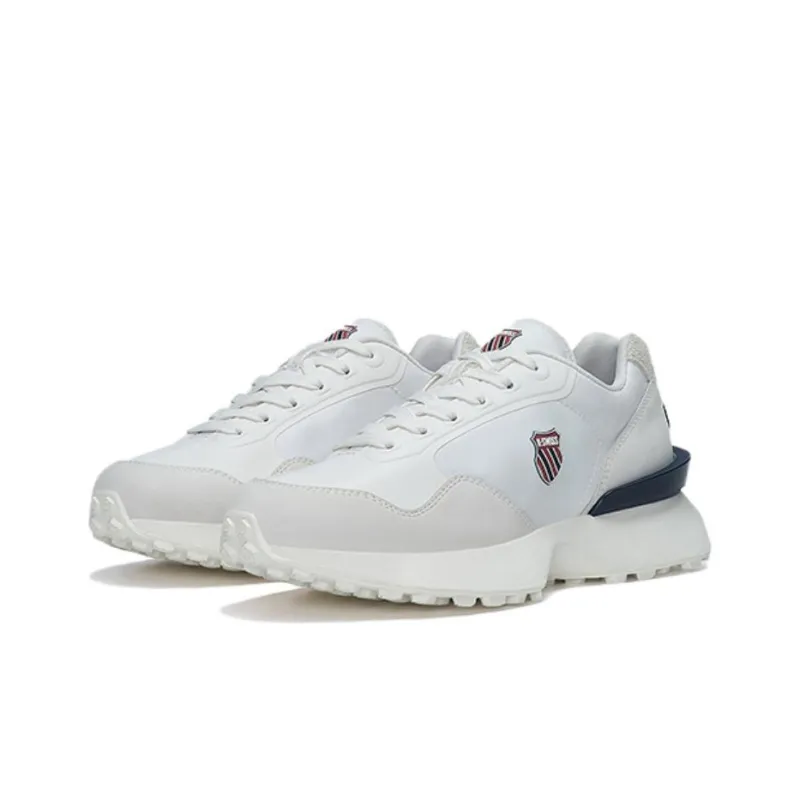 KSWISS Cushioning Slip Resistant Low Top Casual Shoes Unisex White Gray-2