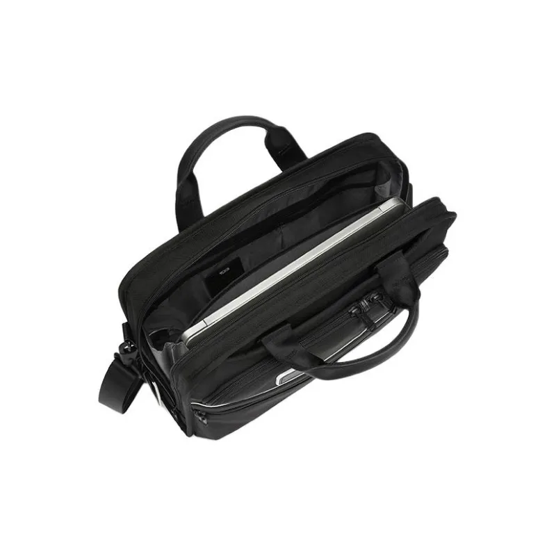 TUMI Polyamide Briefcase Laptop Bag Shoulder Bag Crossbody Bag Handbag Medium Size Men's Black White-2