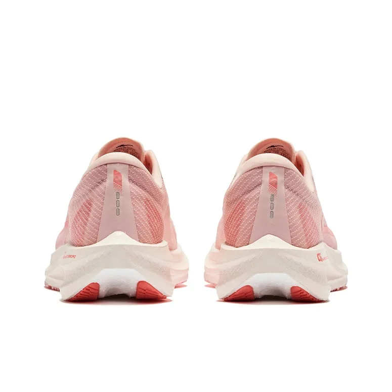 Erke Polar Wind 2.0 Shock Absorbers Rebound Low Top Running Shoes Women's Apricot Blossom Pink Camellia Pink-3