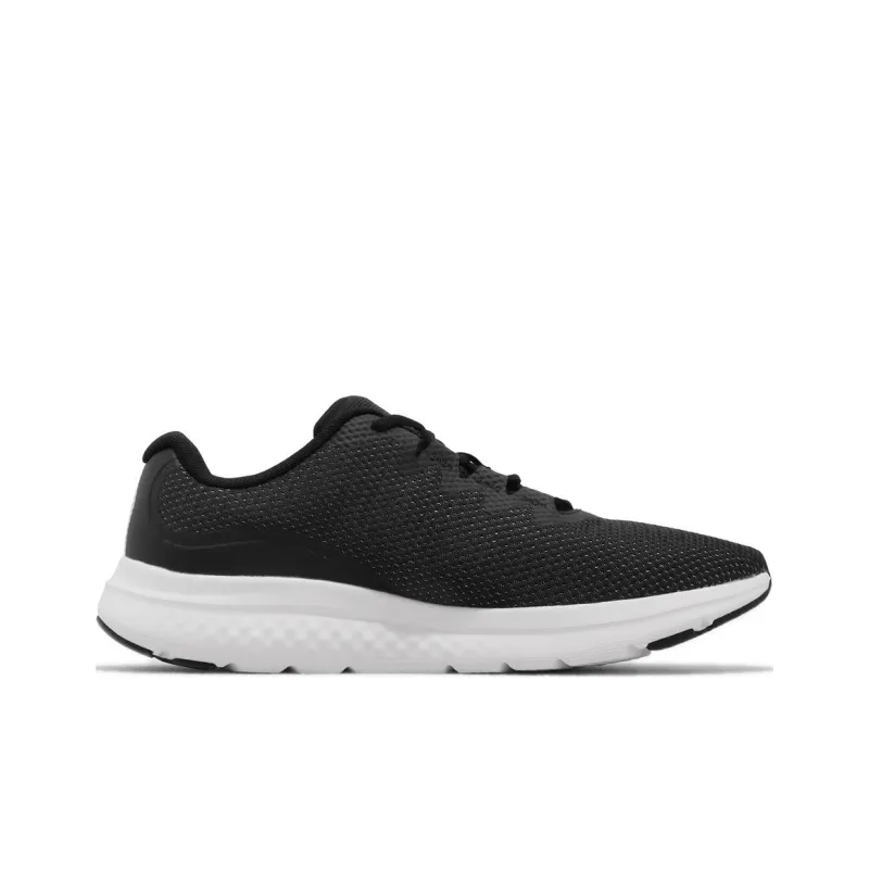 Under Armour Charged Impulse 3 Abrasion Resistant Low Top Running Shoes Men's Black White-1