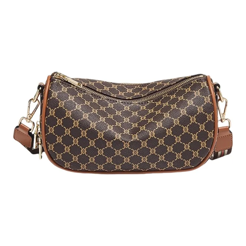 Marino Orlandi Synthetic Leather Dumpling Bag Pillow Bag Fanny Pack Shoulder Bag Crossbody Bag Women's Coffee/Coffee-2