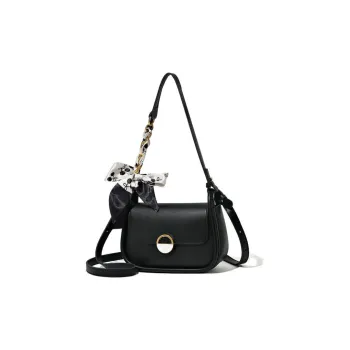 MingLu PU Shoulder Bag Crossbody Bag Unisex Black/Ecru/Light Yellow/Light Green