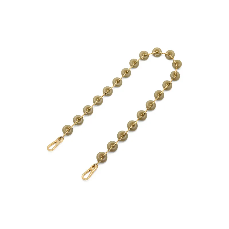 LOEWE Resin Chain Bag Strap Women's Clay Green-0