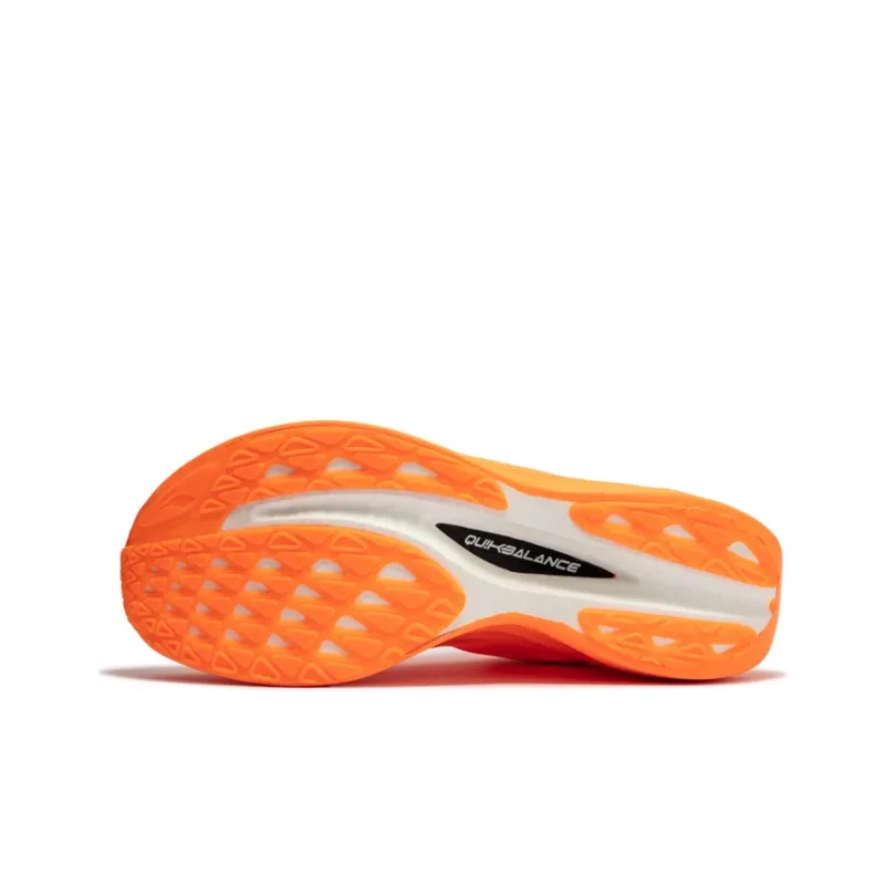 361° Fly 2ET Cushioning Anti Slip Wear Resistant Breathability Low Top Running Shoes Unisex Fluorescent Super Orange-4