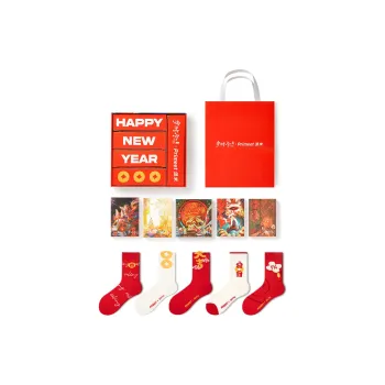 Primeet Mid Calf Socks Unisex Box 5 Pack