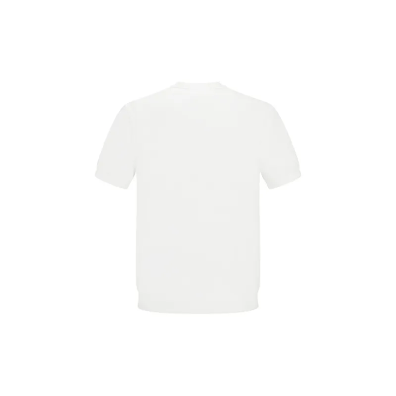 RARE Short Sleeved Sweater Men's White-2