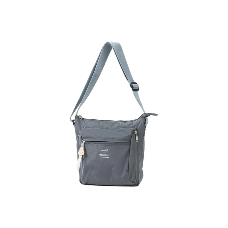 Anello Polyester Shoulder Bag Crossbody Bag Unisex Gray-1