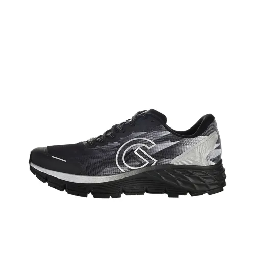 GRONELL Outdoor Shoes Unisex Low Top Black Gray/Lake Blue/Royal Blue/Rose Red