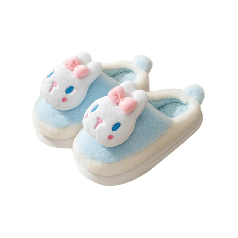Cute Cartoon Small Animal Fall And Winter Home, Cotton Slippers Unisex-7